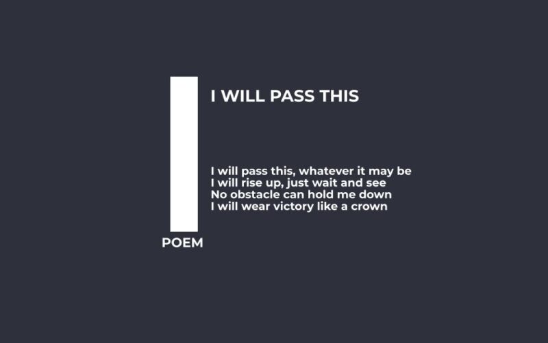 I Will Pass This