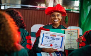 tar Nancy Isime receives Honorary Doctorate Degree from US University