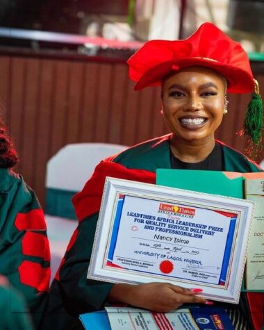 tar Nancy Isime receives Honorary Doctorate Degree from US University