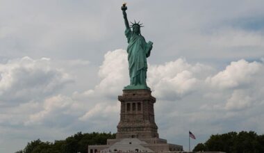 The Statue Of Liberty Arrived In New York City