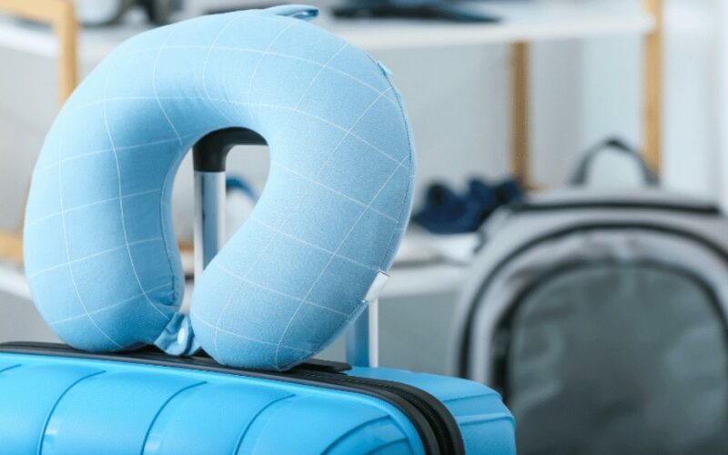 How To Wear A Travel Pillow