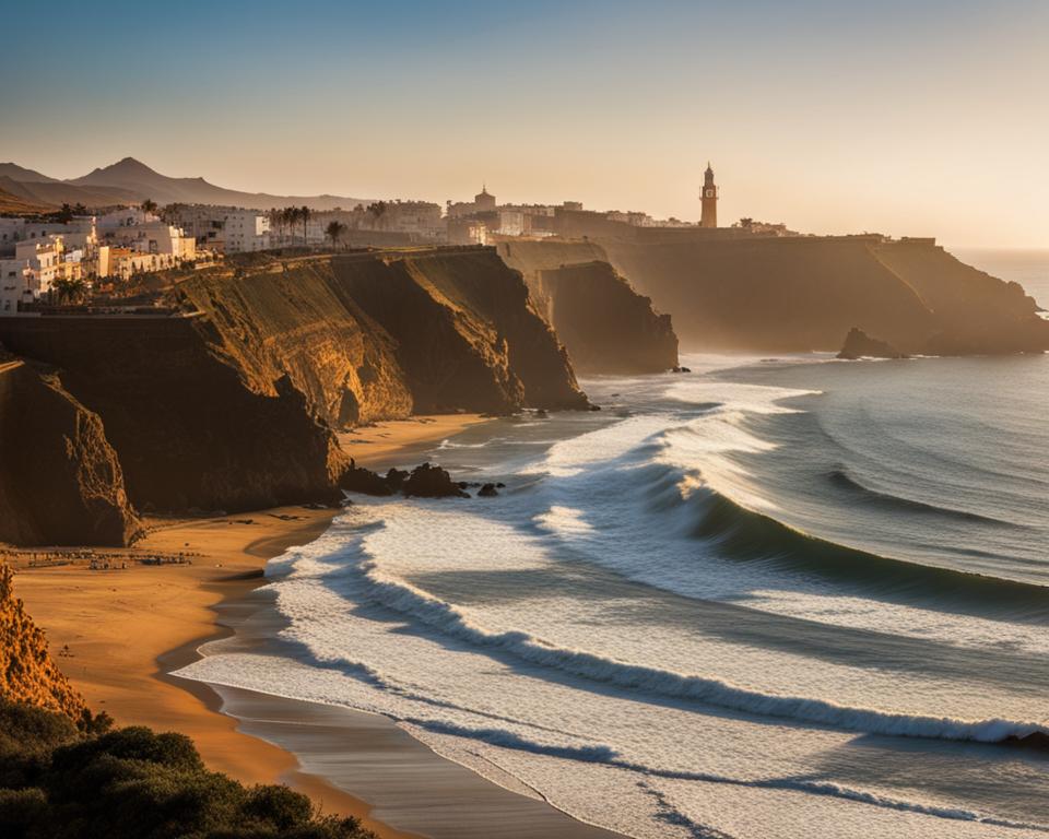 Surfing in Morocco