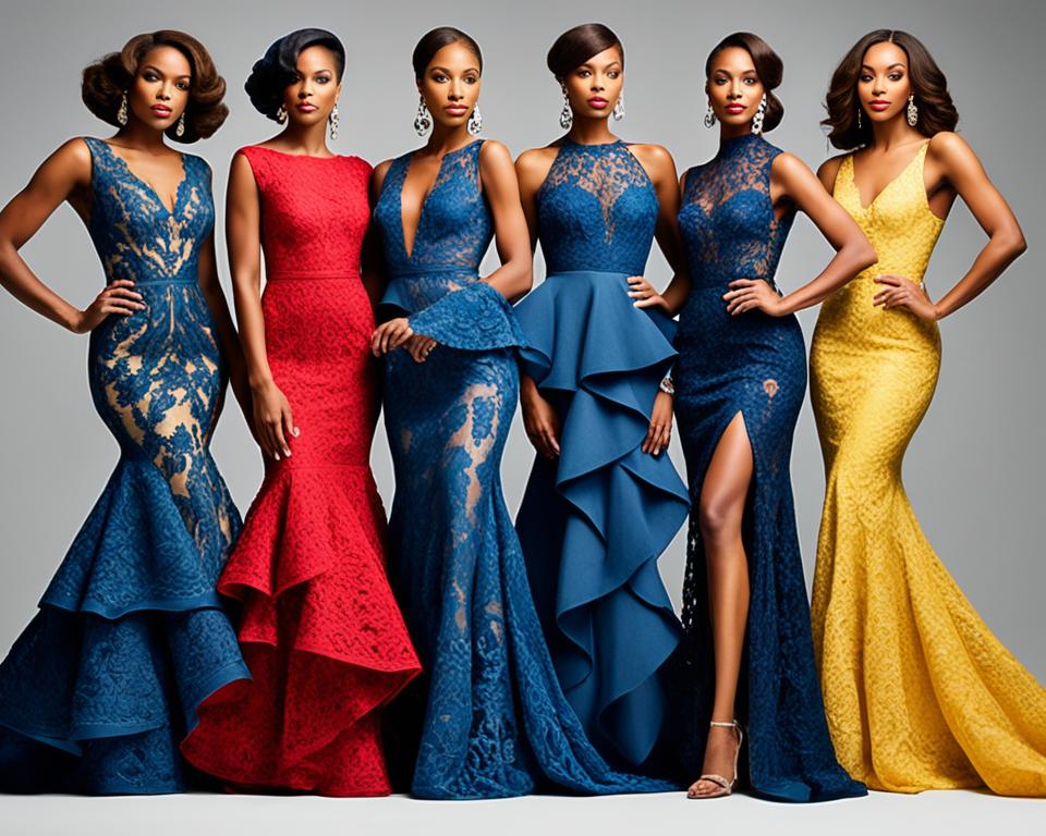 elegant african lace gowns